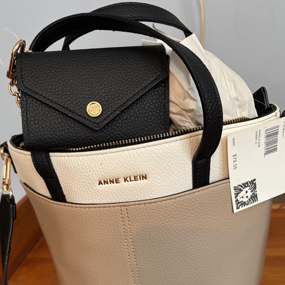 Anne Klein Medium Satchel with Detachable straps